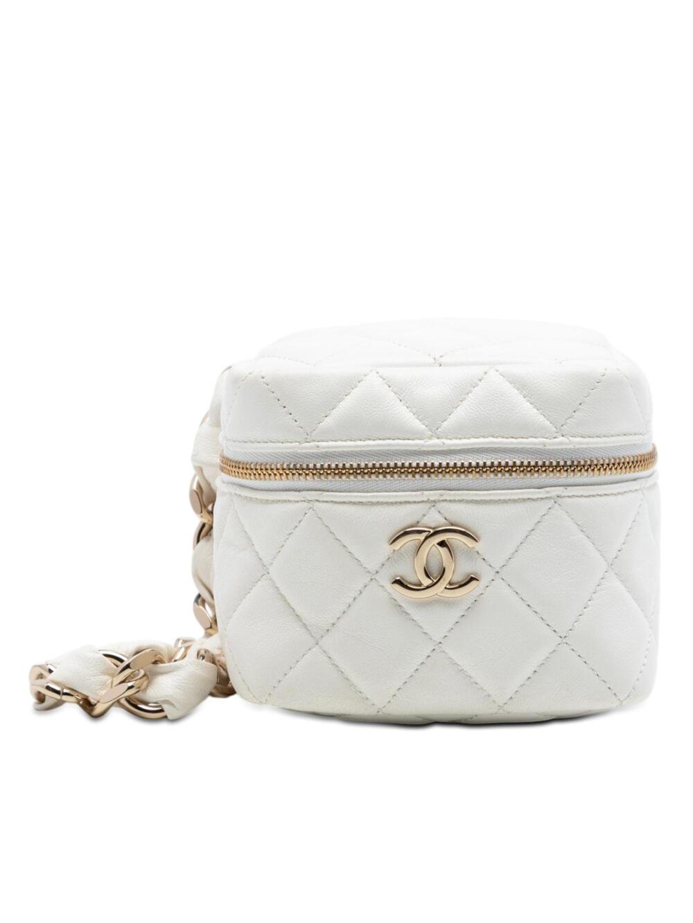 Chanel Cc Quilted Lambskin Cube Zip #351561C13B